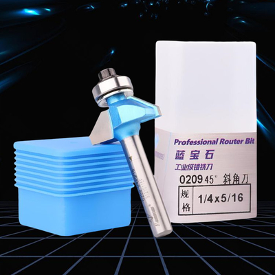 comprar El enrutador de rodamientos de chaflán de 45 grados broca el desgaste de múltiples escenas resistente online manufacture