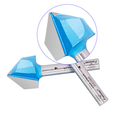 Alta precisión V Groove Router Bit Flauta doble Chamfer Carburo con punta de herramientas de carpintería