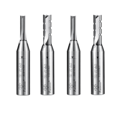 TCT liso de 12,7 mm de piezas rectas de routers de la rama de piezas rectas de corte de fresado de máquinas CNC herramientas