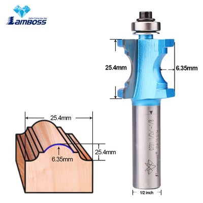 Lamboss Bull Nose Router Bits Trabajo de madera Router Bit de personalización Cortador de fresado