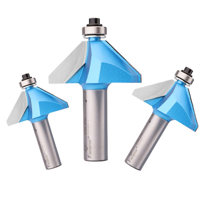 Lamboss Router Bits Cortador de fresado de 45 grados TCT Chamfer Bit para la madera