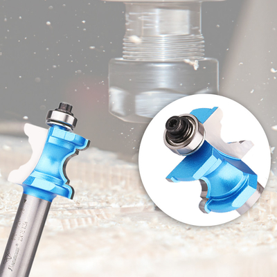 Lamboss Concave Bull Nose Router Bits Trabajo de la madera medio redondo Corte de lado