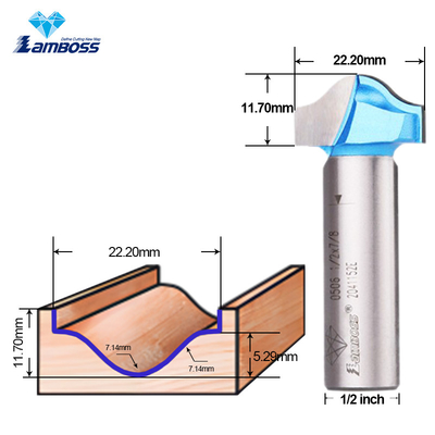 Lamboss Trim Bit para la carpintería OEM CNC Trim Router Bit 1/2 