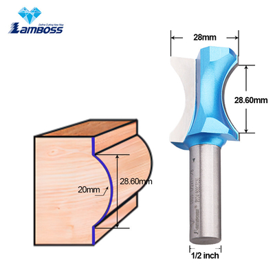 Lamboss Router de madera trozos convexos de borde Router trozo para herramientas de carpintería cortador de fresado