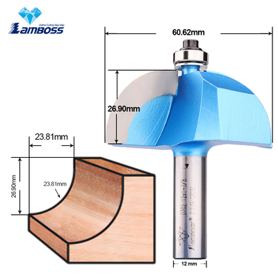 Lamboss herramienta de chancamiento Cove Bit con rodamiento Router Bit de recorte cortador de fresado