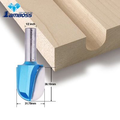Lamboss Nose redondo 6/8/12.7 mm Madera profunda redonda de tallado redondo de las piezas de corte de fresado
