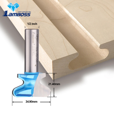 Lamboss End Mill Router Bit para la cola de paloma de madera Router Bit Un doble dedo Bit